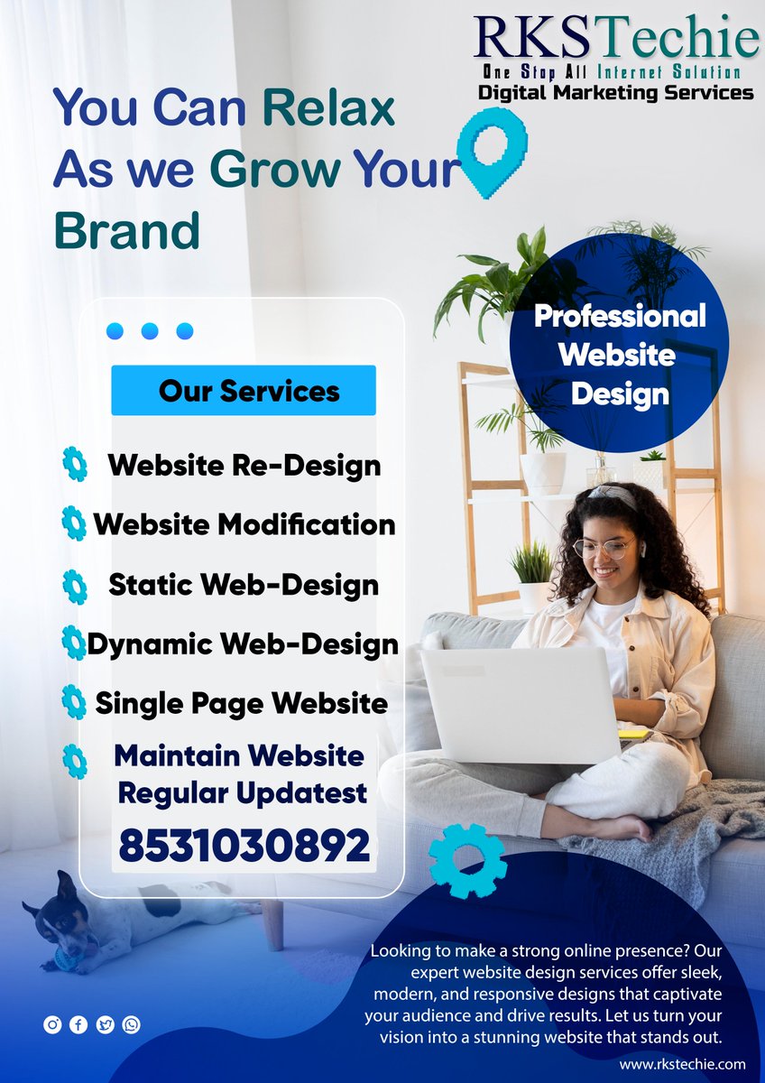 RksTechie's tweet image. #WebsiteDesign
#Webistedevelopment
#digitalMarketing