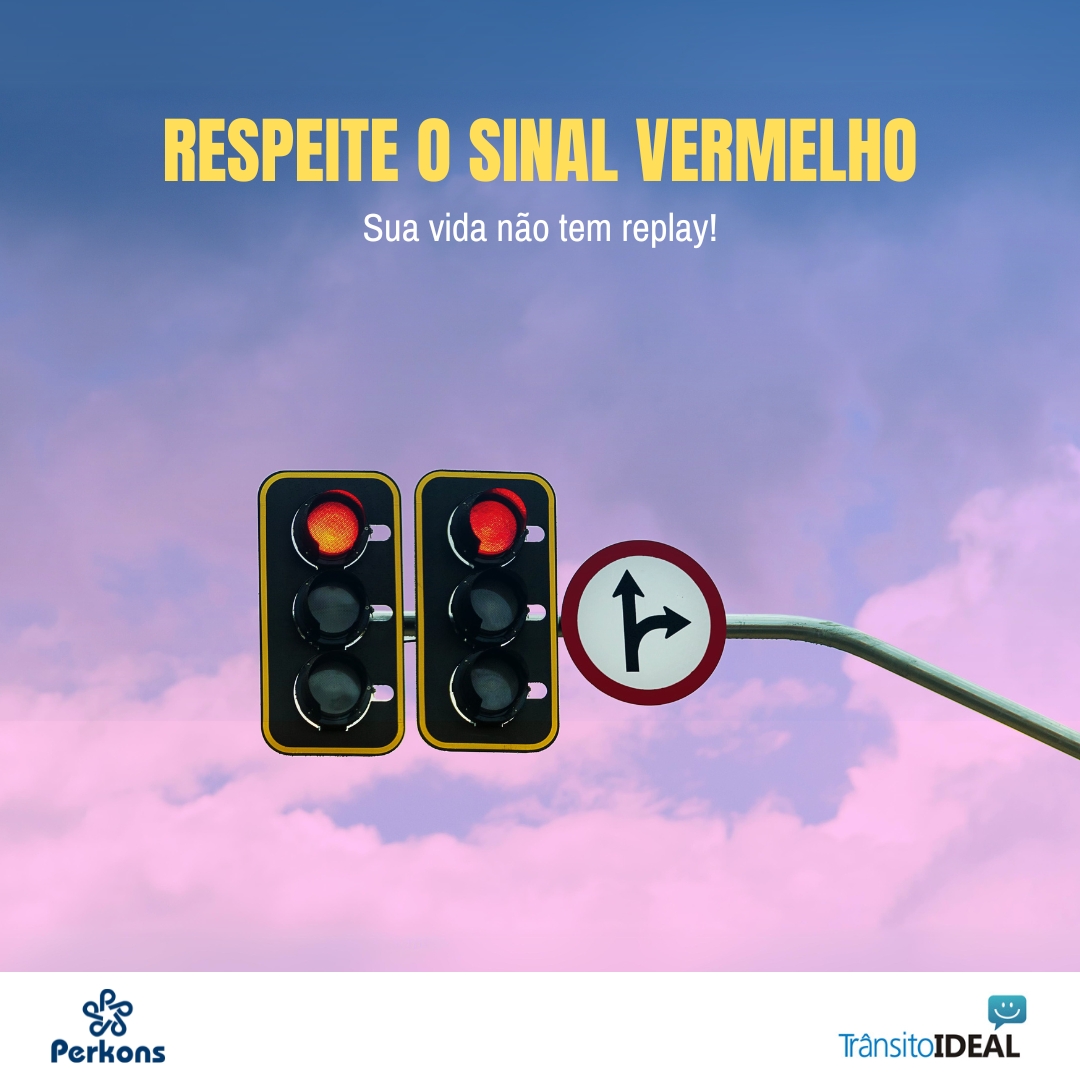 🚦 Respeitar o sinal vermelho é respeitar a vida! 🚦

O trânsito seguro é responsabilidade de todos nós, e o respeito às leis é o primeiro passo para garantir que todos cheguem ao seu destino em segurança.

Paz no trânsito começa por você!

 #Perkons #TrânsitoIdeal