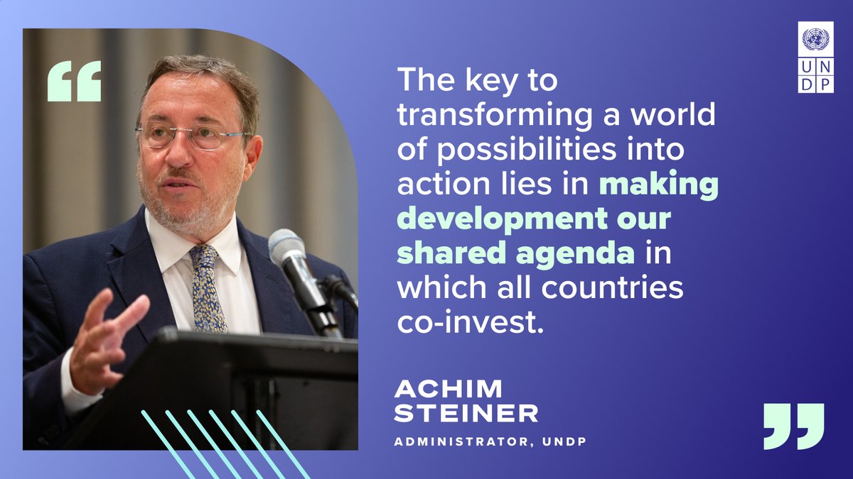 UNDP continues to serve as a committed partner and remains the operational backbone of the <a href="/UN/">United Nations</a> development system.

Together, we can continue changing lives today and transforming the many possibilities for tomorrow.

More in <a href="/ASteiner/">Achim Steiner</a>'s #UNDPEB statement: go.undp.org/4zh