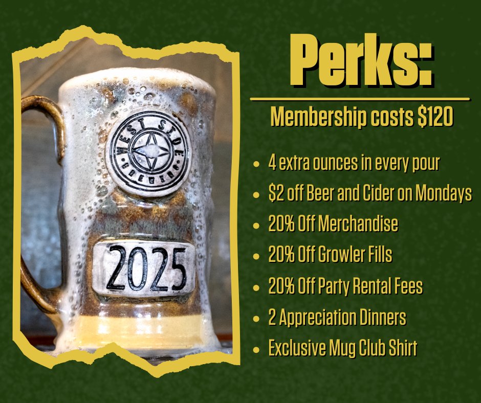 Sign ups for our 2025 Mug Club begin this week! 2024 members can begin renewing their membership on August 29th, and September 1st membership opens to all looking to join. Come join the coolest club in Cincinnati and drink some traditional beers, brewed exceptionally well in 2025