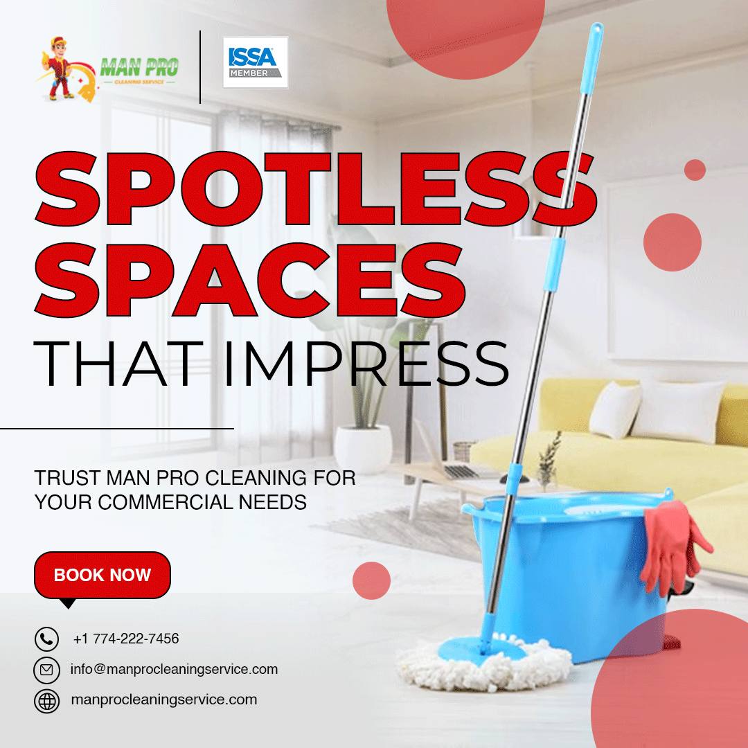 Transform your commercial spaces with Man Pro Cleaning Services. We specialize in keeping your offices and hotels immaculate, ensuring that cleanliness and presentation make a lasting impression on your clients. 
Visit - manprocleaningservice.com
#CommercialCleaning