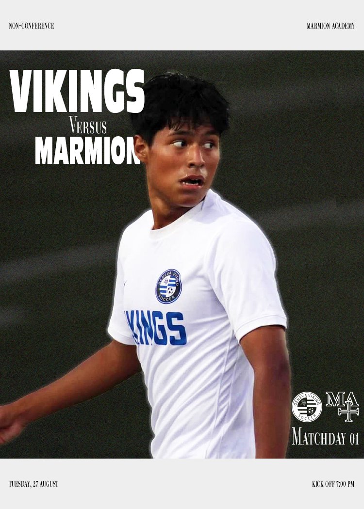 geneva_soccer's tweet photo. The Season starts tonight for the Vikings in Matchday 1!

Come out to Regole Stadium to catch the Vikings🆚the Cadets!

📰https://t.co/QUpBO6goTJ

#VikingSoccer || #GHSMA https://t.co/Gx4XIi82gy