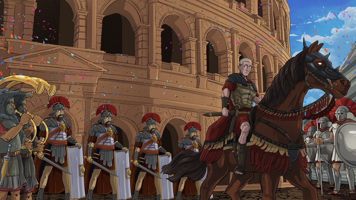 Triumph is sweet, but nothing beats the roar of the Colosseum! 🏛️🐎 

What would your gladiator name be in the arena? 

Share it with us!