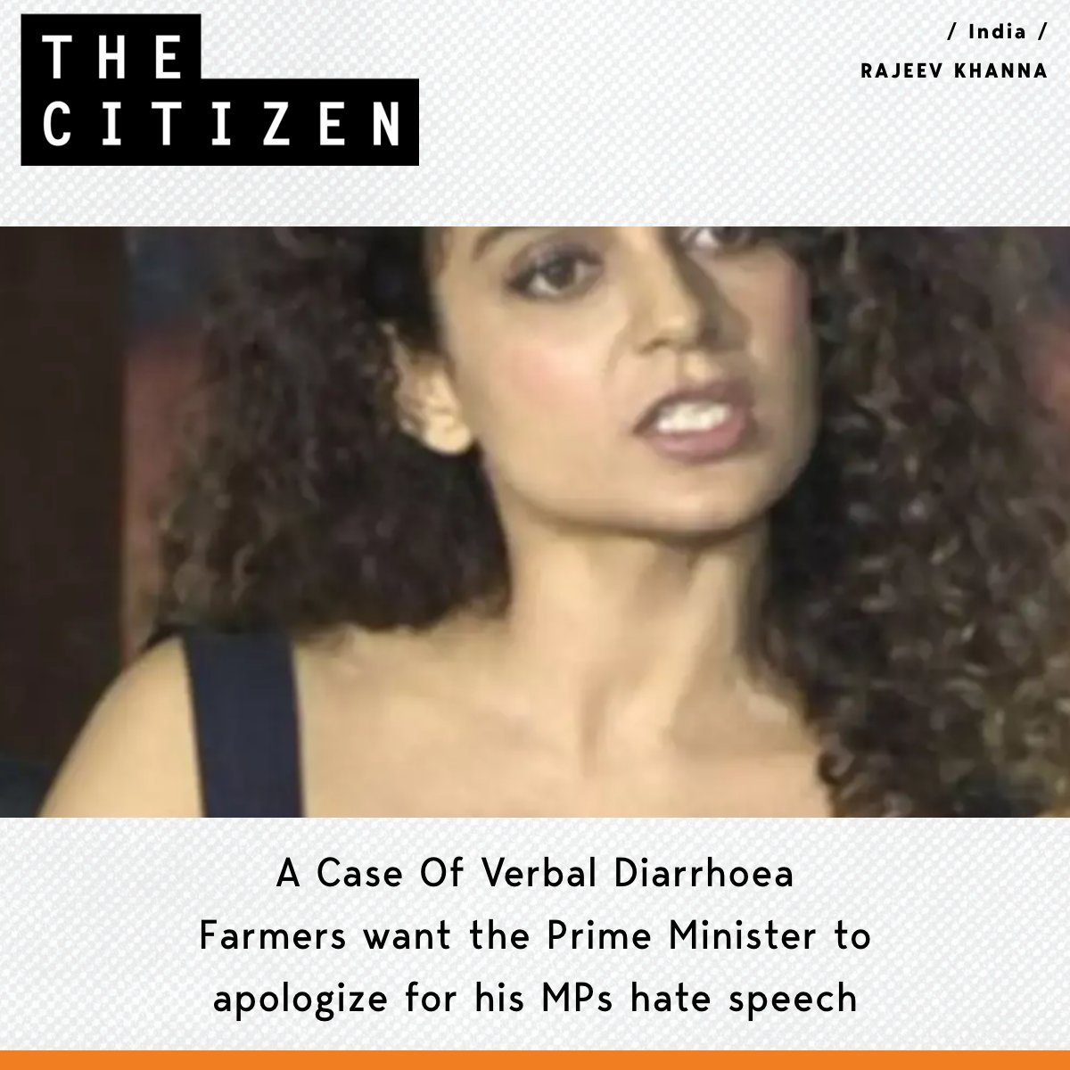 TheCitizen_in's tweet image. Although the BJP has distanced itself from  Kangana Ranaut’s hate speech, the damage has been done.

writes @Rajeevsolan 

READ HERE: shorturl.at/JcdPa 

#KanganaRanaut #HateSpeech #PoliticalFallout #BJP #PublicBacklash #DamageDone #Controversy #PoliticalResponsibility