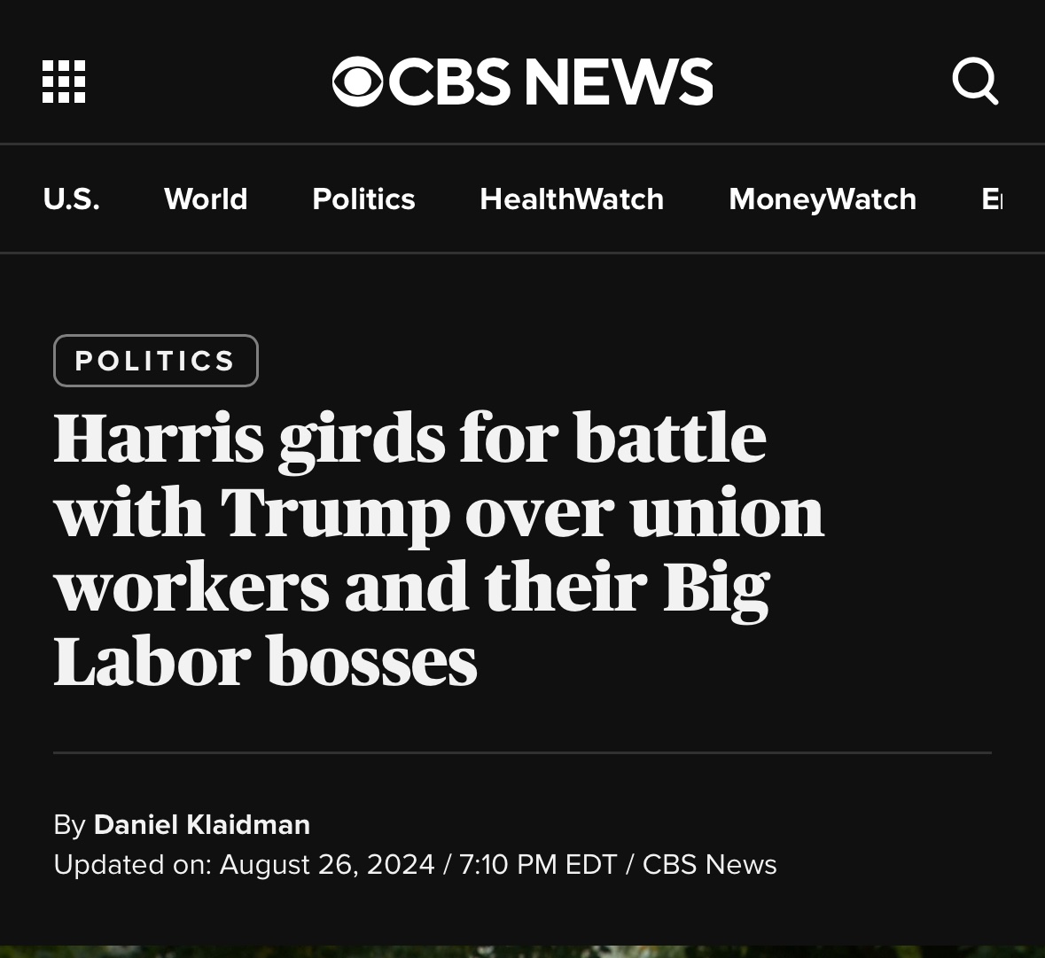 Hey, <a href="/CBSNews/">CBS News</a> (&amp; other journalists)—can we stop calling democratically elected leaders of unions, “bosses?” Let me tell you, if anything, it’s the other way around. I work *for* my members, &amp; they sure as hell don’t work for me! 😅

Phrases like “big labor bosses,” are a slur. 1/