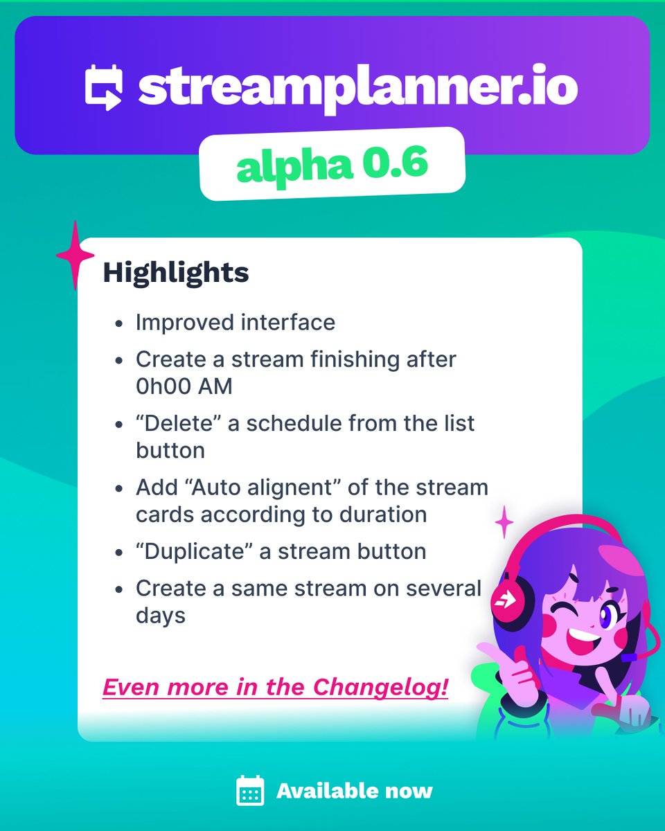 📆 StreamPlanner.io - Streamer schedule creator tweet media