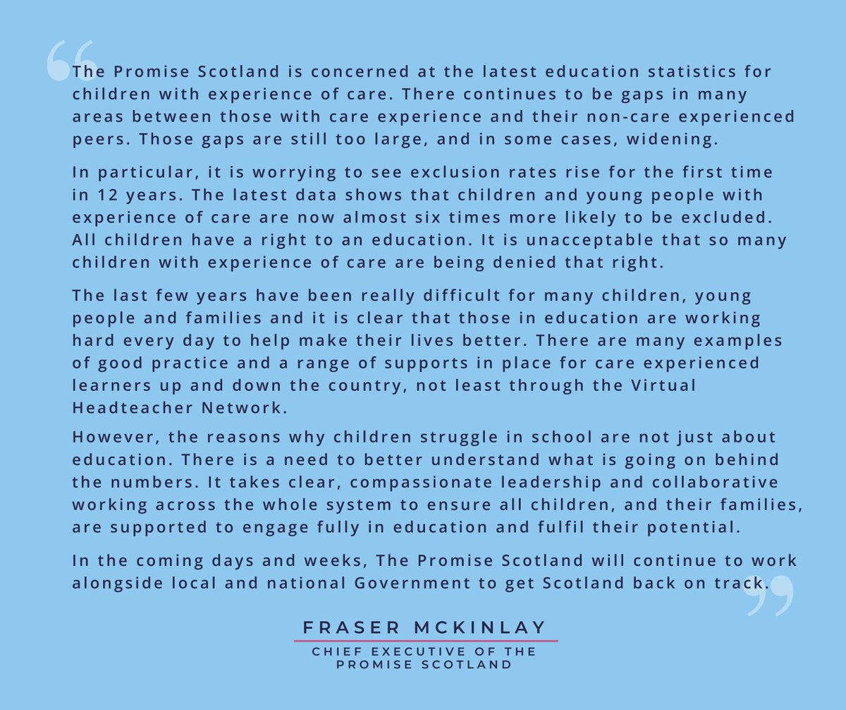 The Promise Scotland (@thepromisescot) on Twitter photo A message from <a href="/frasmckinlay/">Fraser McKinlay</a>, Chief Executive of The Promise Scotland⬇️ A message from <a href="/frasmckinlay/">Fraser McKinlay</a>, Chief Executive of The Promise Scotland⬇️