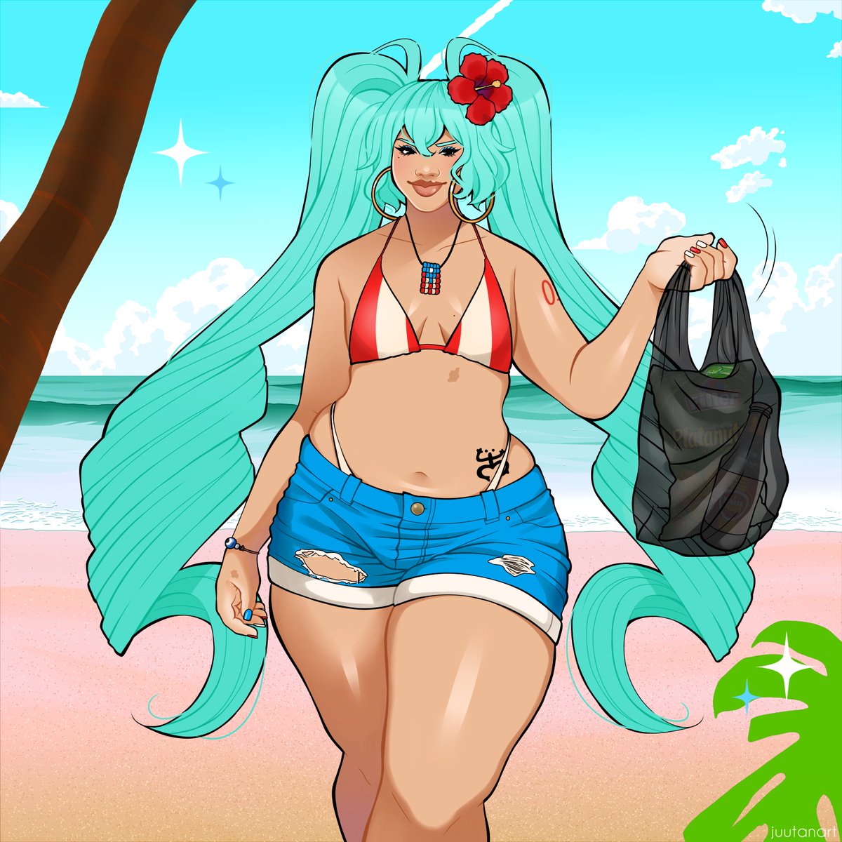 ¿Qué es la que hay?

Wanted to draw my own Rican Miku 🇵🇷