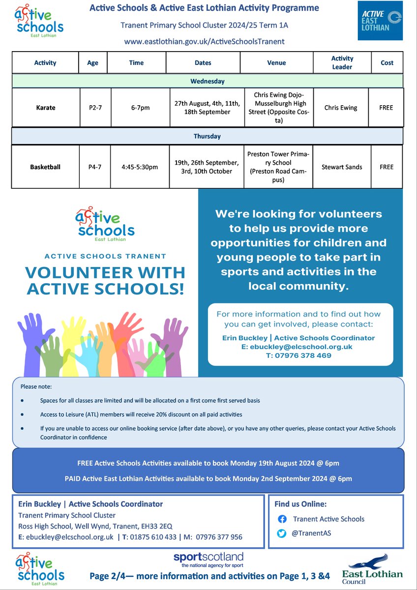 Tranent Active Schools tweet media