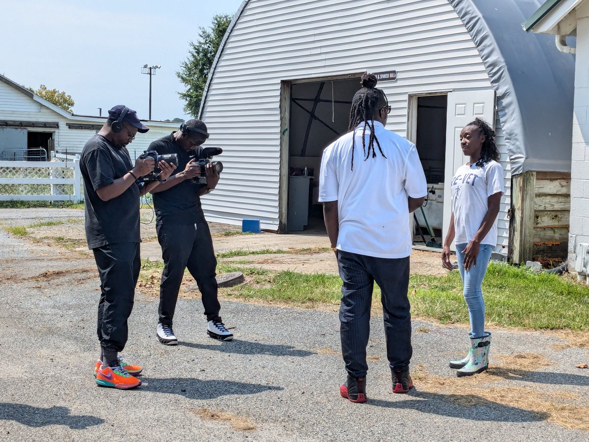 UMESSANS's tweet photo. This week, Maryland Public Television was on campus interviewing UMES senior and pre-vet major Shamia Onley as part of their upcoming HBCU Week coverage. Tune in to @marylandpubtv at 7 p.m., Monday, Sept. 2, for special welcome from UMES. 

#hbcuweek #hbcuweeknow @umesnews https://t.co/mfNAeLLEdD