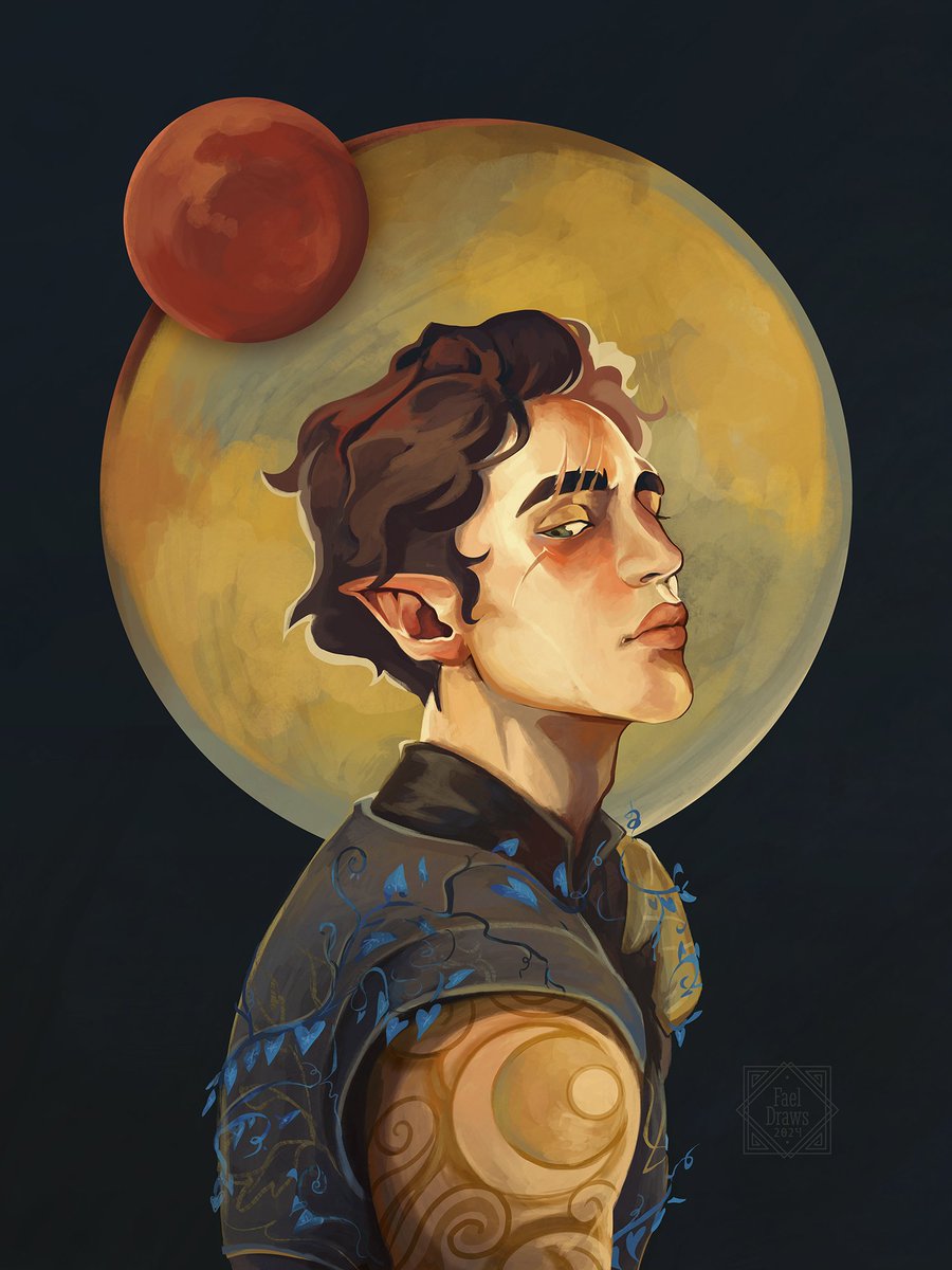 Fael_Draws's tweet image. Orym of the Air Ashari, my beloved #criticalrolefanart