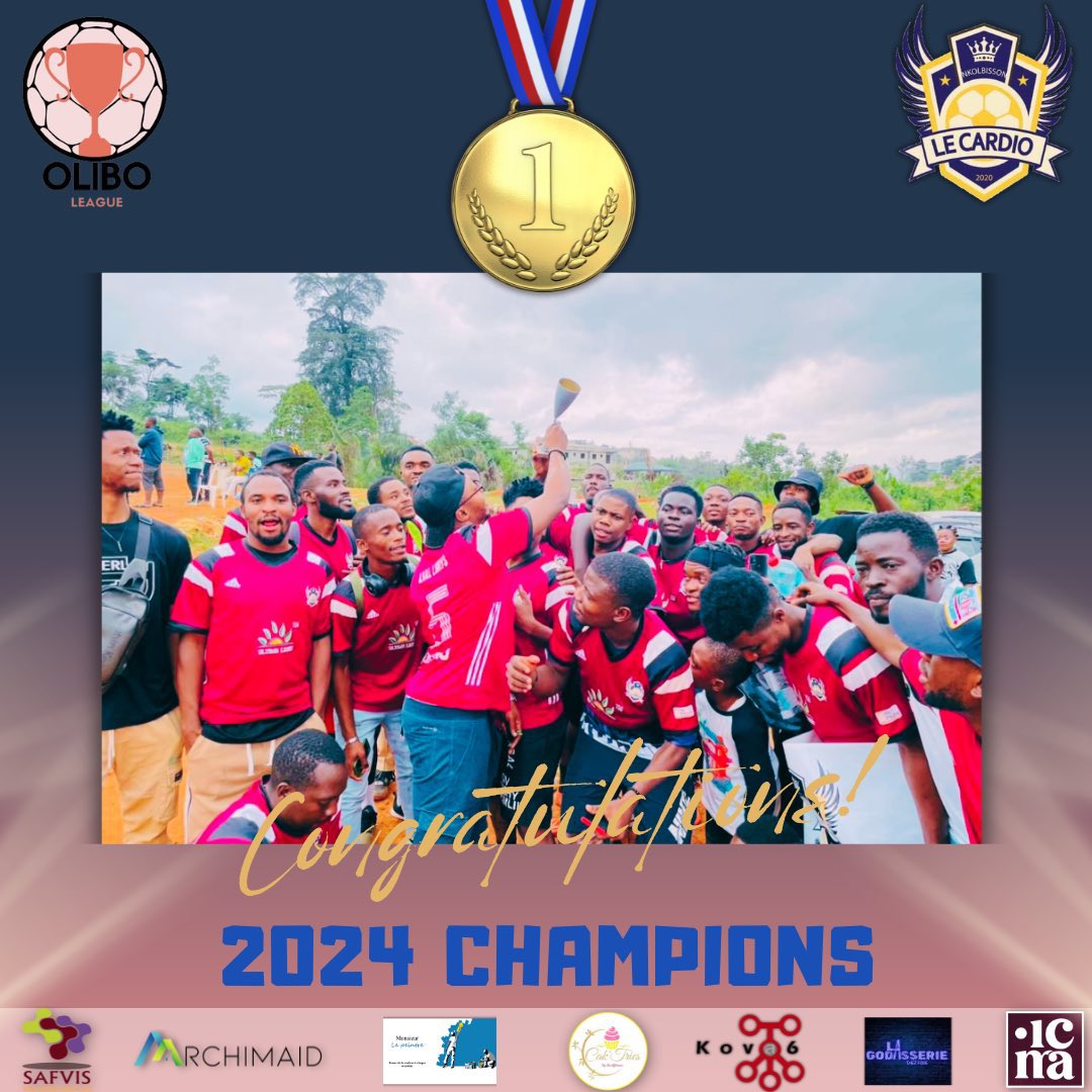 Oliboleague's tweet photo. Après plusieurs mois de compétition, le @LECARDIO237 est officiellement couronné champion de la 3e édition de notre magnifique tournoi. Ce parcours exemplaire se distingue par une série de 14 matchs, avec 9 victoires, 5 nuls et aucune défaite. 
Grandeur , excellence, victoire !👑 https://t.co/sEMjEwShR0