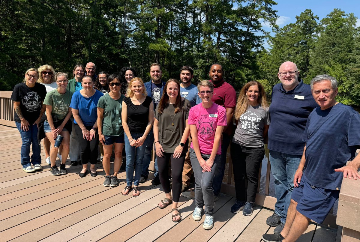 LBishopComm's tweet image. LBC Crew members love to recharge at @CedarRunRefuge! 🦉🌳  Laura Bishop (second from left in group photo) is a Cedar Run board member and recently attended a board retreat. Senior Account Manager Jessica Reyes also brought her little explorers to the refuge for a family outing.