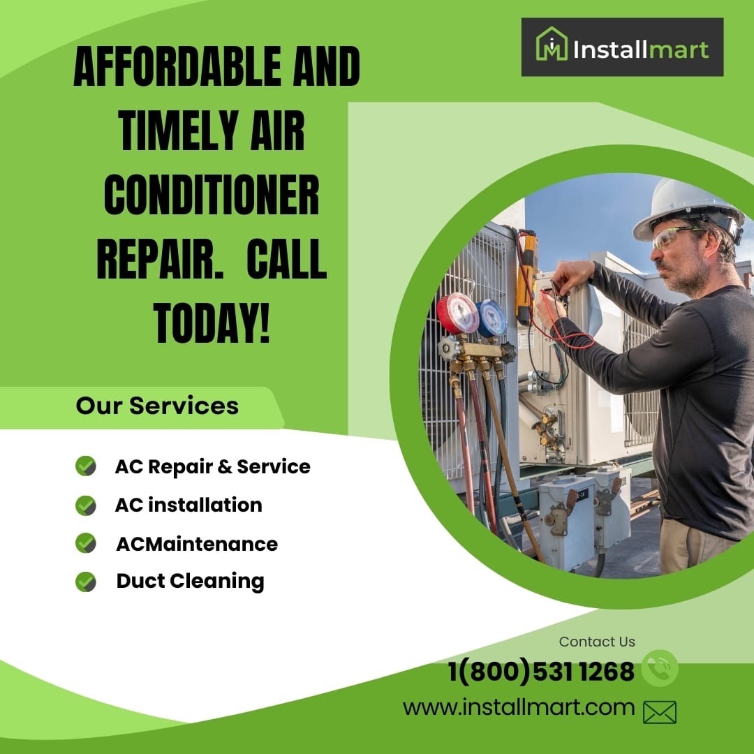 installmart's tweet image. Summer heat got you sweating? 🥵 Get your #AC back in shape with our affordable and timely air conditioner repair services. Stay cool without breaking the bank. Call us today! ☎️❄️ #HVAC #StayCool #CoolingExperts