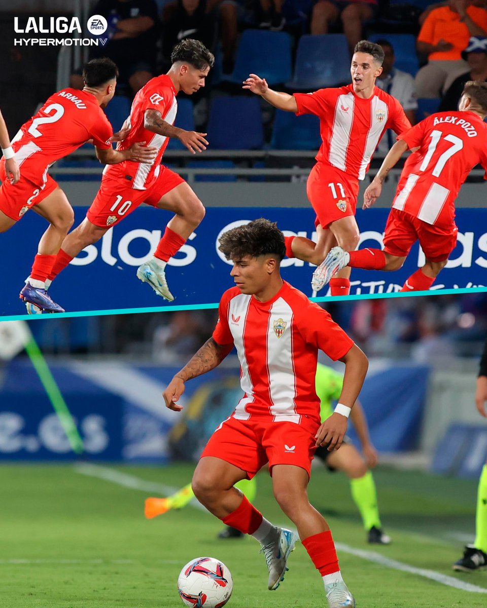 LaLiga2's tweet photo. 🔥  𝑵𝑰𝑪𝑶 𝑰𝑺 𝑶𝑵 𝑭𝑰𝑹𝑬 🔥

❤️🤍 Qué manera de debutar con la @U_D_Almeria. 

#LALIGAHYPERMOTION | #LALIGALimite24H | #LALIGATransfers https://t.co/3Jc8DYYc7L