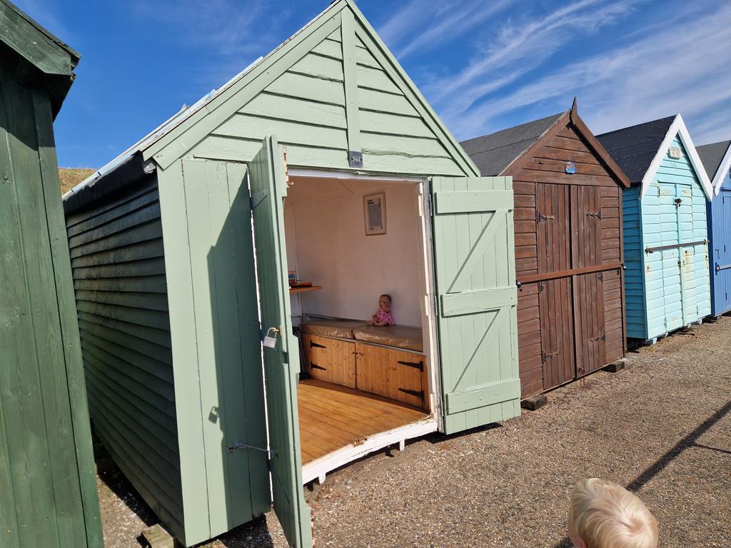 CFSUnite's tweet image. @cfsunite beach hut day 2024. Enjoying the sun.