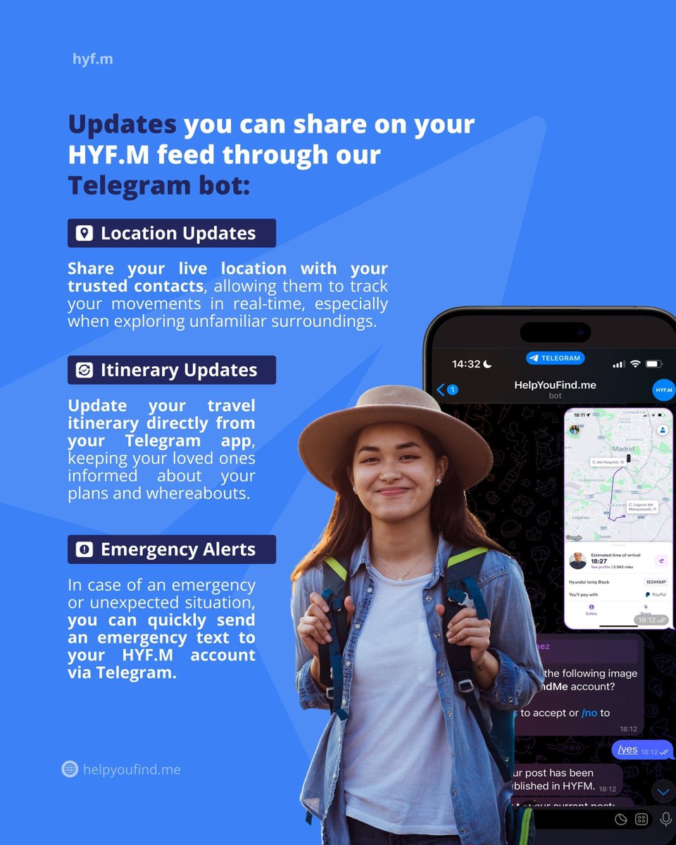 HelpYouFindMe's tweet image. Want to quit social media for a specific time but want to keep your loved ones updated? 🤔 Then #HelpYouFindMe is the platform you are looking for. 

Discover more about our #safetyfeatures here: helpyoufind.me/landing/digita…