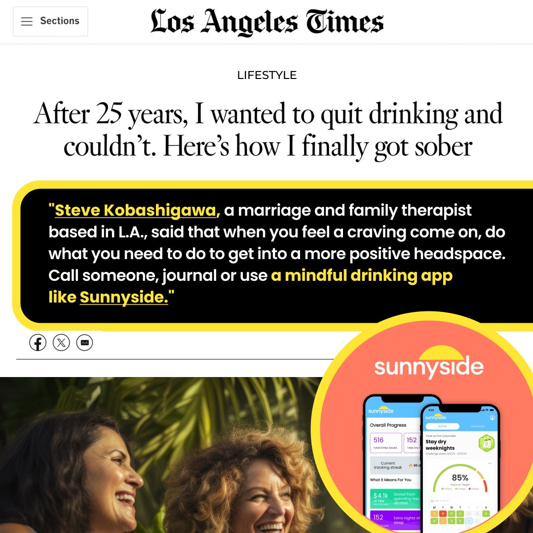 Sunnyside in the News! 📰

A big thank you to Betsy Vereckey for featuring Sunnyside in her latest <a href="/latimes/">Los Angeles Times</a> article about her sobriety journey. 

Link to the full article here 🔗: lat.ms/4dAyC5e