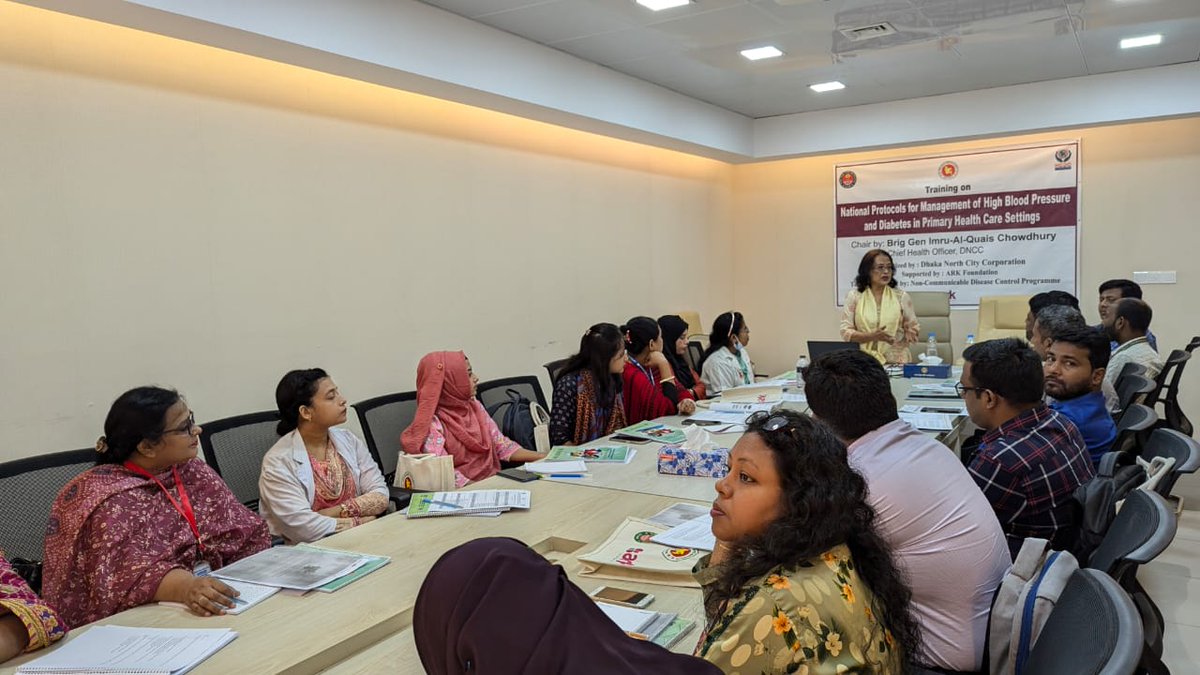 arkfoundation1's tweet image. 4th phase of the workshop on “National Protocols for Managing Hypertension &amp;amp; Diabetes in Primary Healthcare” kicked off yesterday! organized by #DNCC with #NCDC's technical support
Proud to play a key role in the collaboration of the #MoLGRD&amp;amp;C and #MoHFW
@ChorusUrban @helenelsey