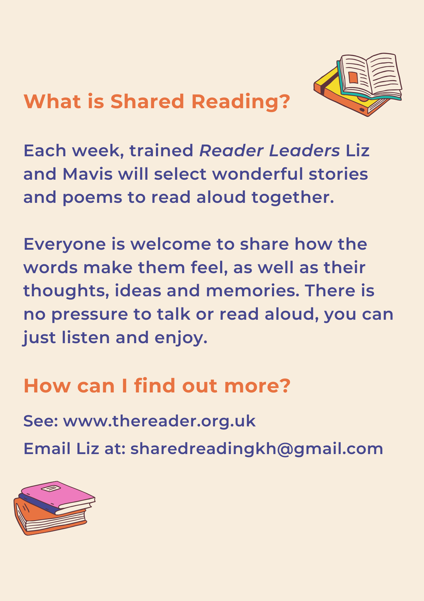Liz Berry (@misslizberry) on Twitter photo Join me for Shared Reading at Kings Heath Library every Monday 10am - 11.30am, beginning September 2nd. A FREE, friendly group where everyone is welcome. <a href="/heath_kings/">Kings Heath Library</a> <a href="/LibraryofBham/">LibraryofBirmingham</a> Join me for Shared Reading at Kings Heath Library every Monday 10am - 11.30am, beginning September 2nd. A FREE, friendly group where everyone is welcome. <a href="/heath_kings/">Kings Heath Library</a> <a href="/LibraryofBham/">LibraryofBirmingham</a>