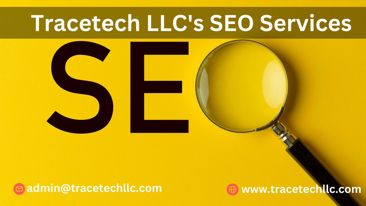 Tracetechllc's tweet photo. 🌟 Want to rank higher on search engines? Tracetech LLC's #SEO services are here to help! Boost your visibility and grow your business online. 

Contact us today! 

🌐 Visit: https://t.co/f05vaWwene

#TracetechLLC #DigitalMarketing #SEOsolutions https://t.co/RSmNCWvWKh