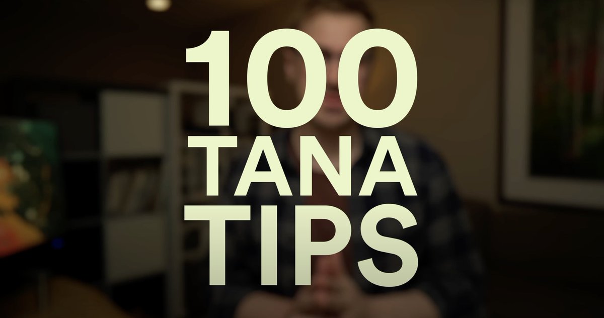 Whether you want to know where to start in Tana, or you're unsure if giraffes 🦒 are tamable...

 <a href="/MarcKoenig_/">Marc Koenig</a>  has got you covered with "100" Tana Tips

(link in 🧵👇)