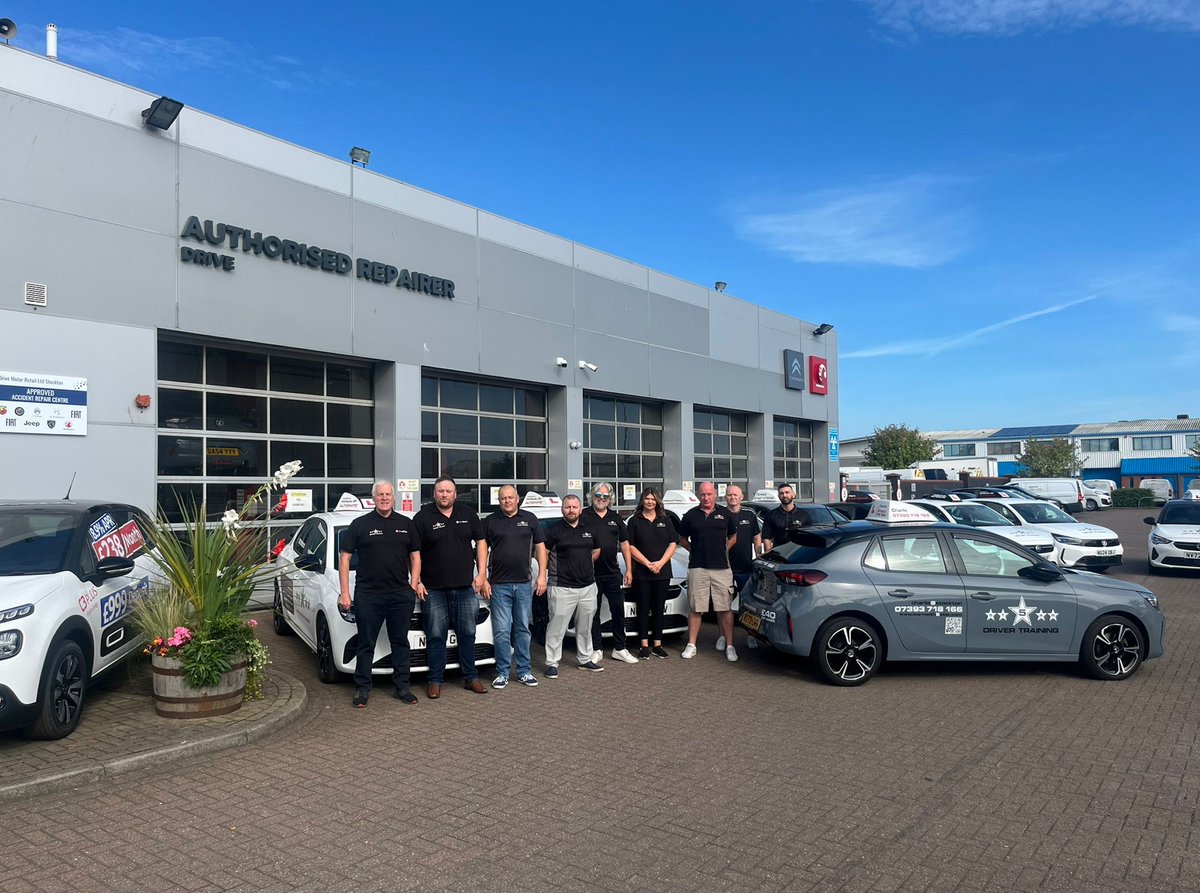 DriveMotorGroup's tweet image. Our Stockton-on-Tees site is now sponsoring 5 Star Driver Training, one of Teesside's largest driving schools⭐️  

We're delighted to support the growth of driver education and promote safe driving habits across the region.  

Read more here: drivemotorretail.co.uk/news/drive-mot…