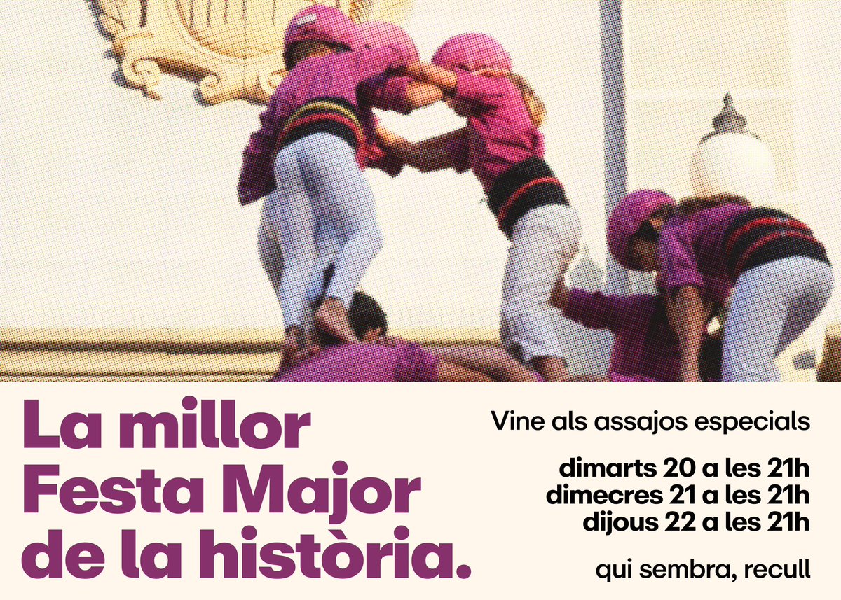 moixiganguers's tweet image. Vols fer els tres millors castells de la colla en una mateixa diada?

Vine a assaig i fem-ho possible!

Apunta't a l'app 📲
#castells #quisembrarecull