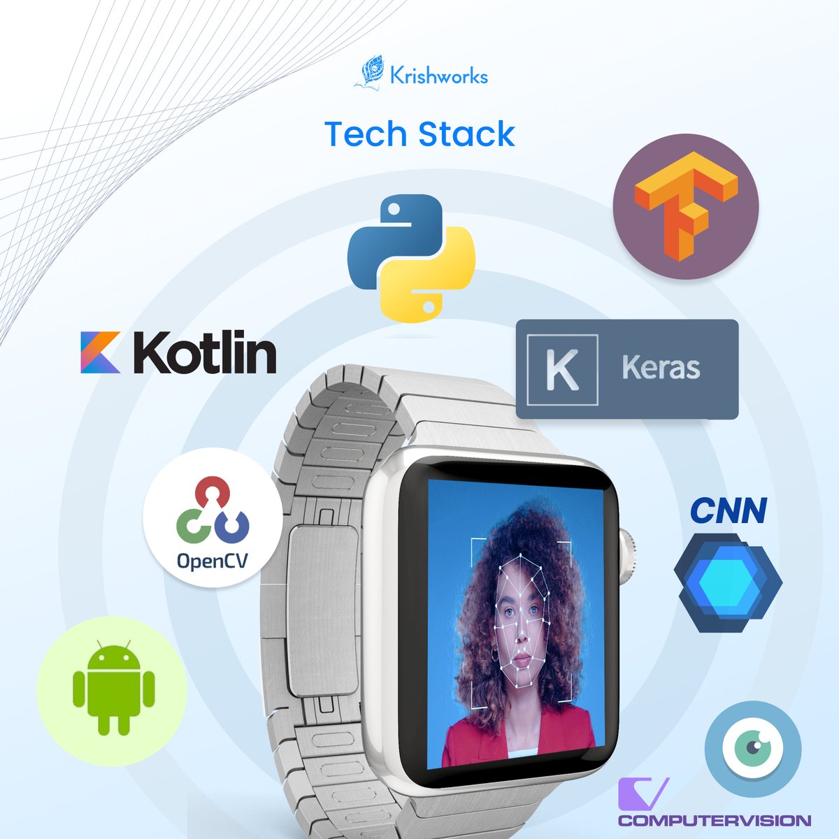 KrishworksTech's tweet image. Tech Stack used in Face recognition!!!!
Kotlin, Python, Tensorflow, computer vision, convolutional neural networks (CNNs), YOLOV3
Looking for IoT development services : krishworkstech.com/contact-us/.

#IoTdevelopmentcompany #IoTservices #AI #ML #smartwatch #smartdevices #IoTdashboard