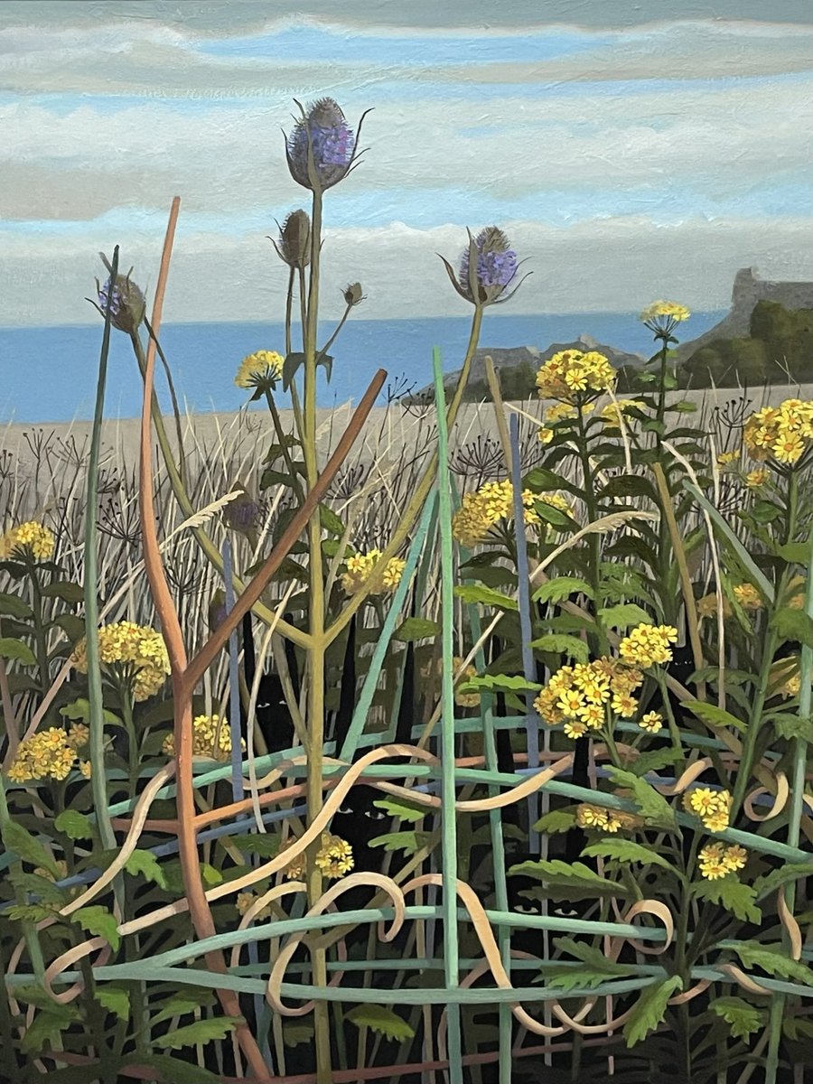 ryeartists's tweet photo. Dipsacus in the Long Grass a beautiful painting by RSA member Katherine Reekie. We are open every day until and including August 26th for you to discover all our amazing artworks
 #ryeartists #flora #meadow https://t.co/lkrzxfE5oU