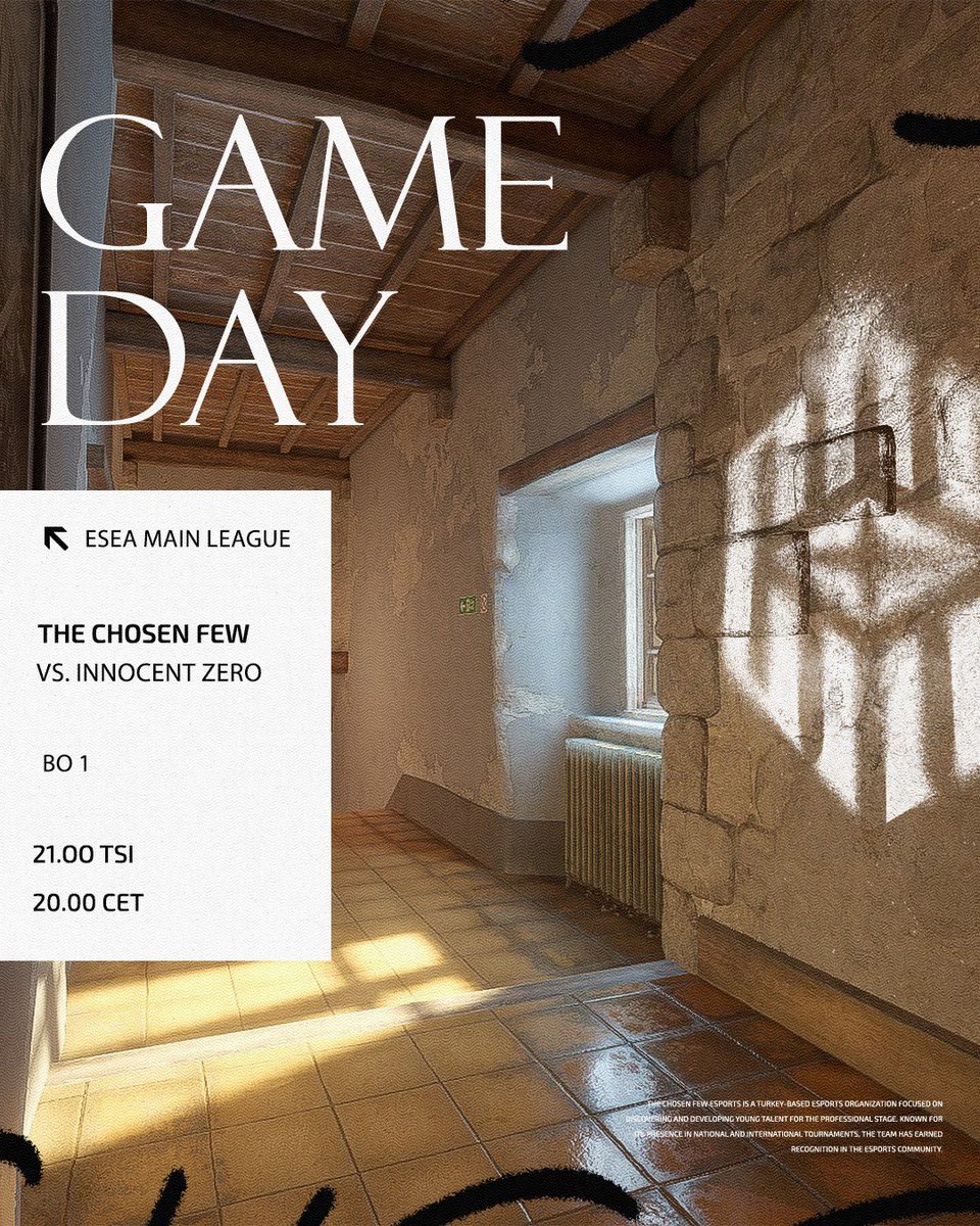 EMİN ADIMLARLA! 🤩

ESEA Main Lig mücadelemizde rakibimiz Innocent Zero!🔥

🗺️ Bo1
🕘 21.00 UTC+3