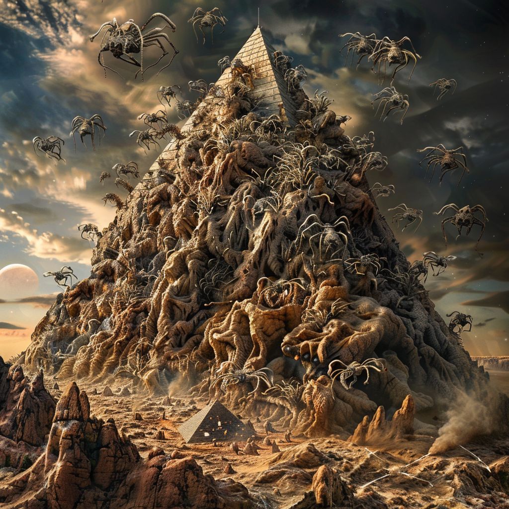 HumanAIArt's tweet image. "Celestial Pyramid #22", The awe-inspiring collaboration of aliens and humans in constructing a pyramid on an extraordinary planet. #AlienBuilders #CosmicArchitecture #SurrealArt #GalacticCollaboration
