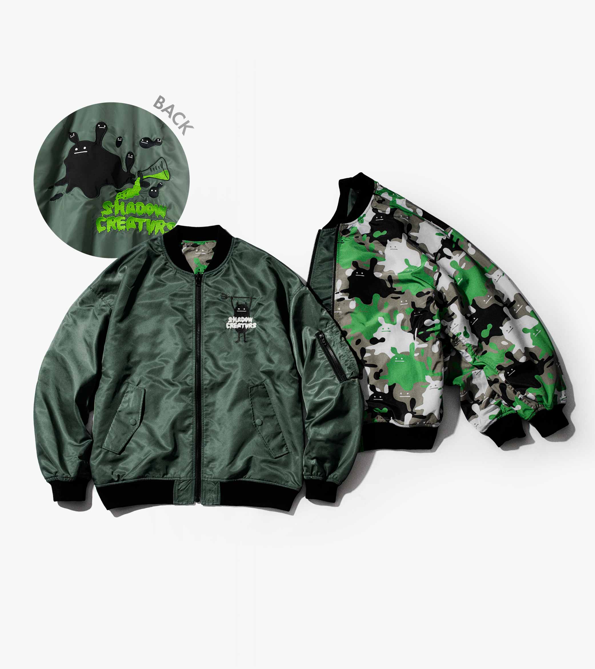 グラニフ アストロキャット リバーシブルMA-1 アストロキャット