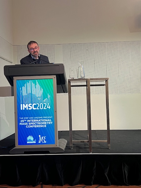 FisaFood's tweet photo. @FisaFood Prof. Oscar Núñez @ONunezBurcio presenting today an Oral Communication about Honey Authentication at the 25th International Mass Spectrometry  Conference in Melbourne, Australia. https://t.co/XbnyGDX5zc