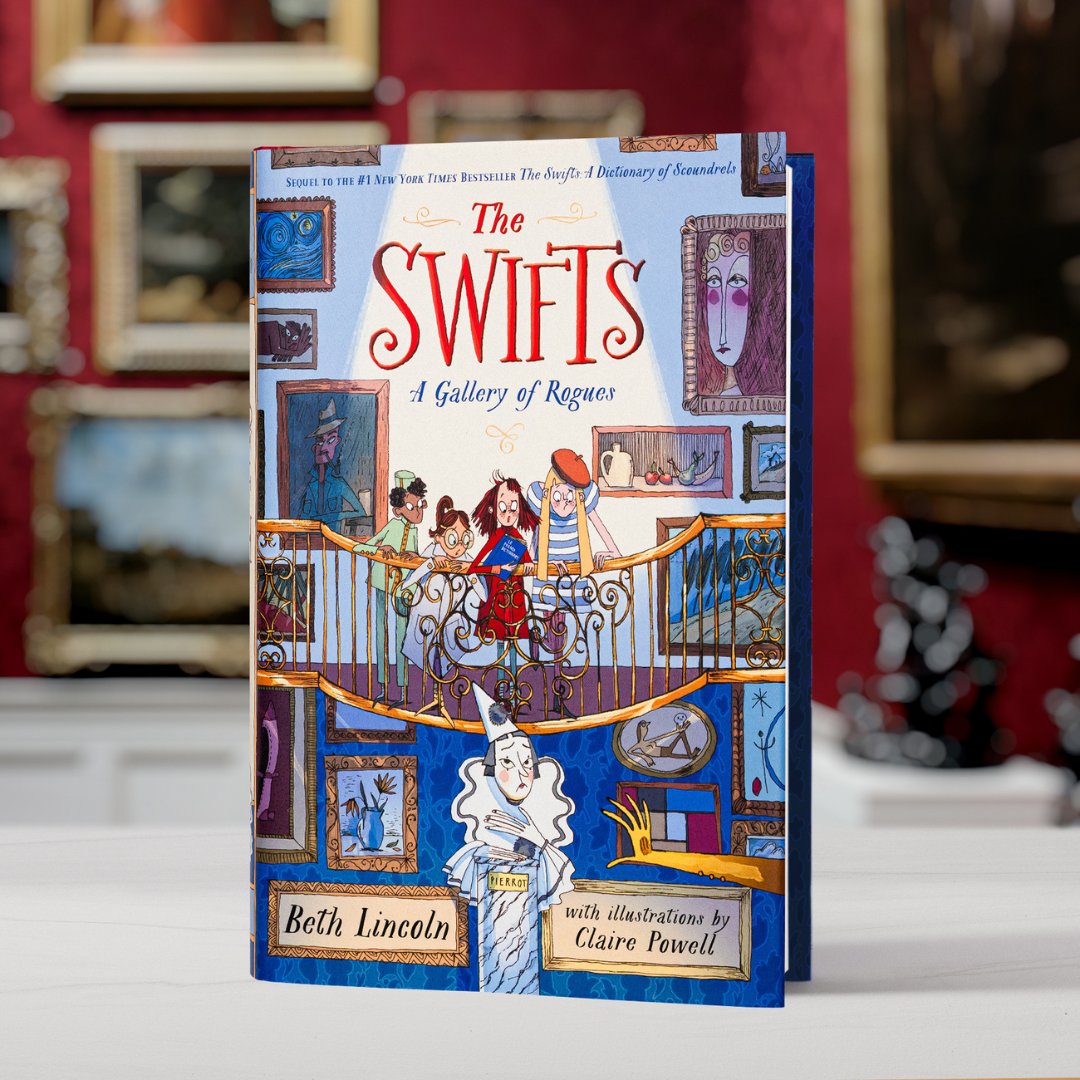 Penguin Kids (@penguinkids) on Twitter photo 🕵️♀️✨ Shenanigan Swift is back with a bang in THE SWIFTS: A GALLERY OF ROGUES by <a href="/bethatintervals/">beth lincoln (updates only)</a>, illustrated by <a href="/misspowellpeeps/">Claire Powell</a>! Join her on a hilarious and thrilling adventure in Paris. Are you ready for more mysteries and mayhem?
➡️ bit.ly/4fIkf0k 🕵️♀️✨ Shenanigan Swift is back with a bang in THE SWIFTS: A GALLERY OF ROGUES by <a href="/bethatintervals/">beth lincoln (updates only)</a>, illustrated by <a href="/misspowellpeeps/">Claire Powell</a>! Join her on a hilarious and thrilling adventure in Paris. Are you ready for more mysteries and mayhem?
➡️ bit.ly/4fIkf0k