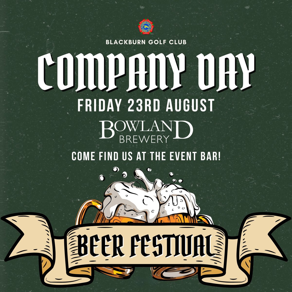 Bowland Brewery (@bowlandbrewery) on Twitter photo We'll be serving up our core range at the annual beer festival taking place at <a href="/BlackburnGolfC/">Official Blackburn Golf Club</a> this Friday!
Why not bring your family & friends and spend the evening at this wonderful local club and join us in enjoying the full entertainment including a disco. We'll be serving up our core range at the annual beer festival taking place at <a href="/BlackburnGolfC/">Official Blackburn Golf Club</a> this Friday!
Why not bring your family & friends and spend the evening at this wonderful local club and join us in enjoying the full entertainment including a disco.