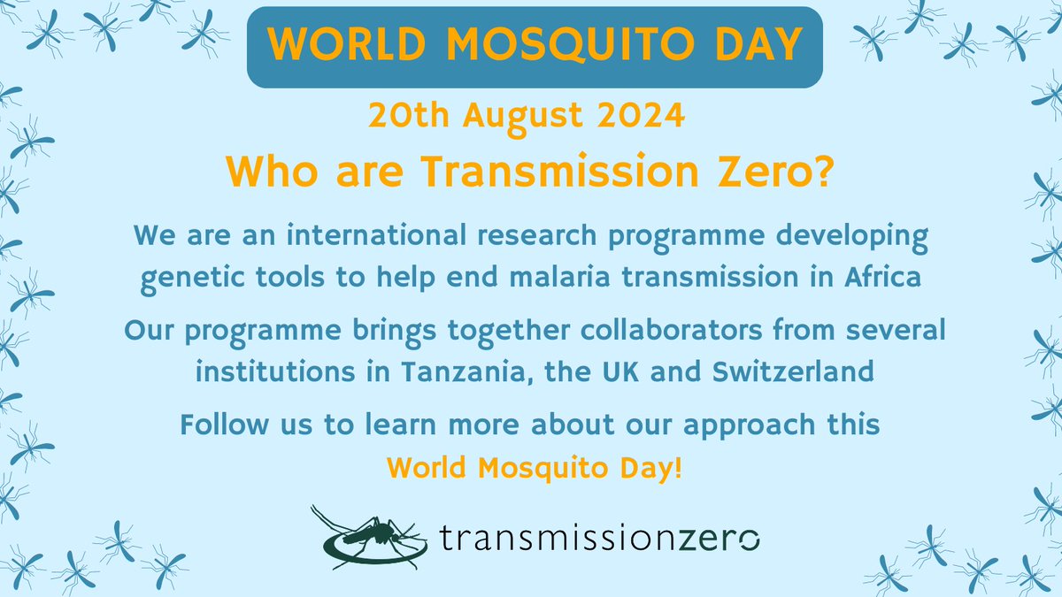 Today marks #WorldMosquitoDay which highlights the importance of raising awareness on mosquito-borne diseases. We also want to use this as an opportunity to thank all our colleagues and partners (tagged) who make our research towards creating a malaria free world possible!