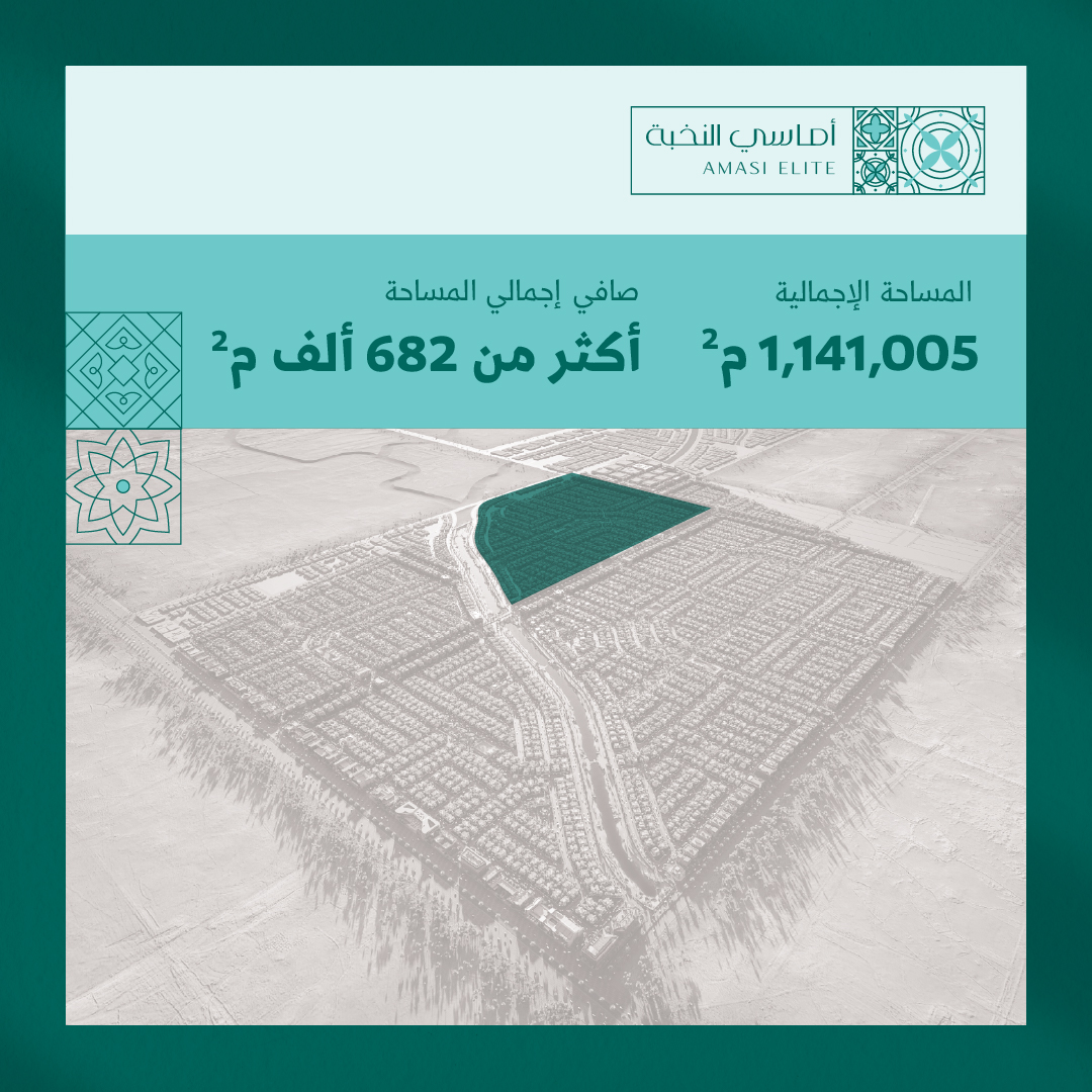 أماسي النخبة، منطقة مجتمعية تبتكر أسلوباً مميزاً للعيش، تتناغم فيها قطع الأراضي السكنية والتجارية مع البيئة المحيطة في تجانس يحقق جودة الحياة.

انتهز فرصاً لا حصر لها عبر منصة عقارك
 
#مخطط_النخبة
#مالك_إلا_النخبة