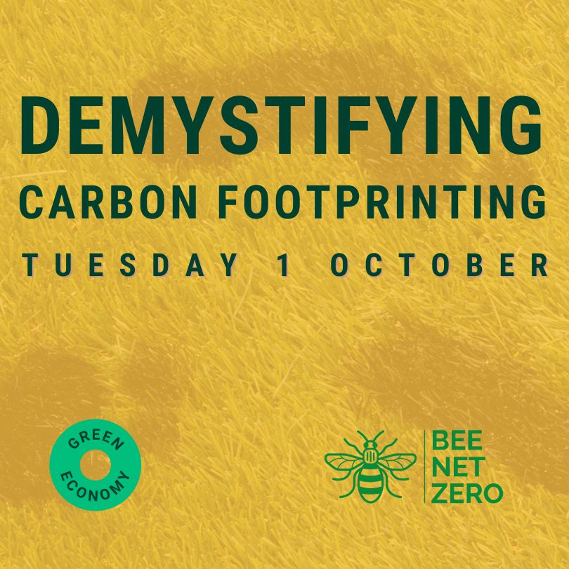 Want to understand your business's carbon footprint but not sure where to start? 💻 <a href="/InvestRochdale/">RDA</a> 

Join <a href="/UKGreenEconomy/">Green Economy</a>'s free one-hour webinar on 1 October to hear from experts on how to measure &amp; improve your carbon footprint Book your free place: greeneconomy.zohobackstage.eu/DemystifyingCa…