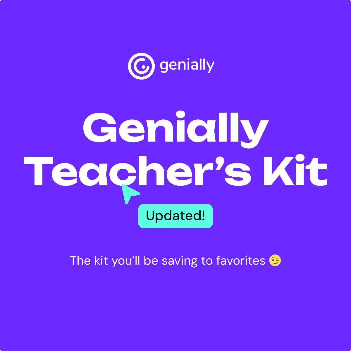 Turn all your classes into motivating experiences🤩

This is the updated Genially Teacher's Kit! ✔ It's got templates, #resources, and ideas for your classes!

🧰Age 0-16: view.genially.com/66b46881eef3cf… 
🧰Age 17+: view.genially.com/66b4a48d52d173… 

#Genially #backtoschool #elearning