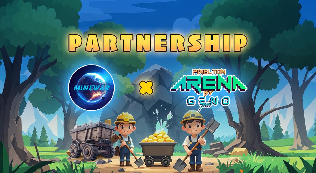 PlayMineWar's tweet photo. 🌟 MineWar x Genopets Collaboration! 🌟

MineWar is joining forces with Genopets @genopetsh! Together, we aim to build the #TON ecosystem and strengthen the Telegram community! 🚀🌐

🥁About Genopets🥁
🎮Genopets #PixeltonArena is a nostalgic, turn-based battle mini-app where players compete with their friends on Telegram for airdrops on the leaderboard.

Inspired by the original Genopets Mobile game on Solana, we're bringing 500K Genovians to the Telegram universe.💥

🔔 Announcement Channel：https://t.co/l2BaaHopLJ
💸 PLAY WITH US and compete for Airdrop：https://t.co/eBV1EGE4eF

📌Join #MineWar Action:
🤖 Telegram Bot: https://t.co/rBJAPCo1FS
🔗 Community Group: https://t.co/4zRsXPiBBP

#MineWar #Genopets #Partnership #GameFi #TON