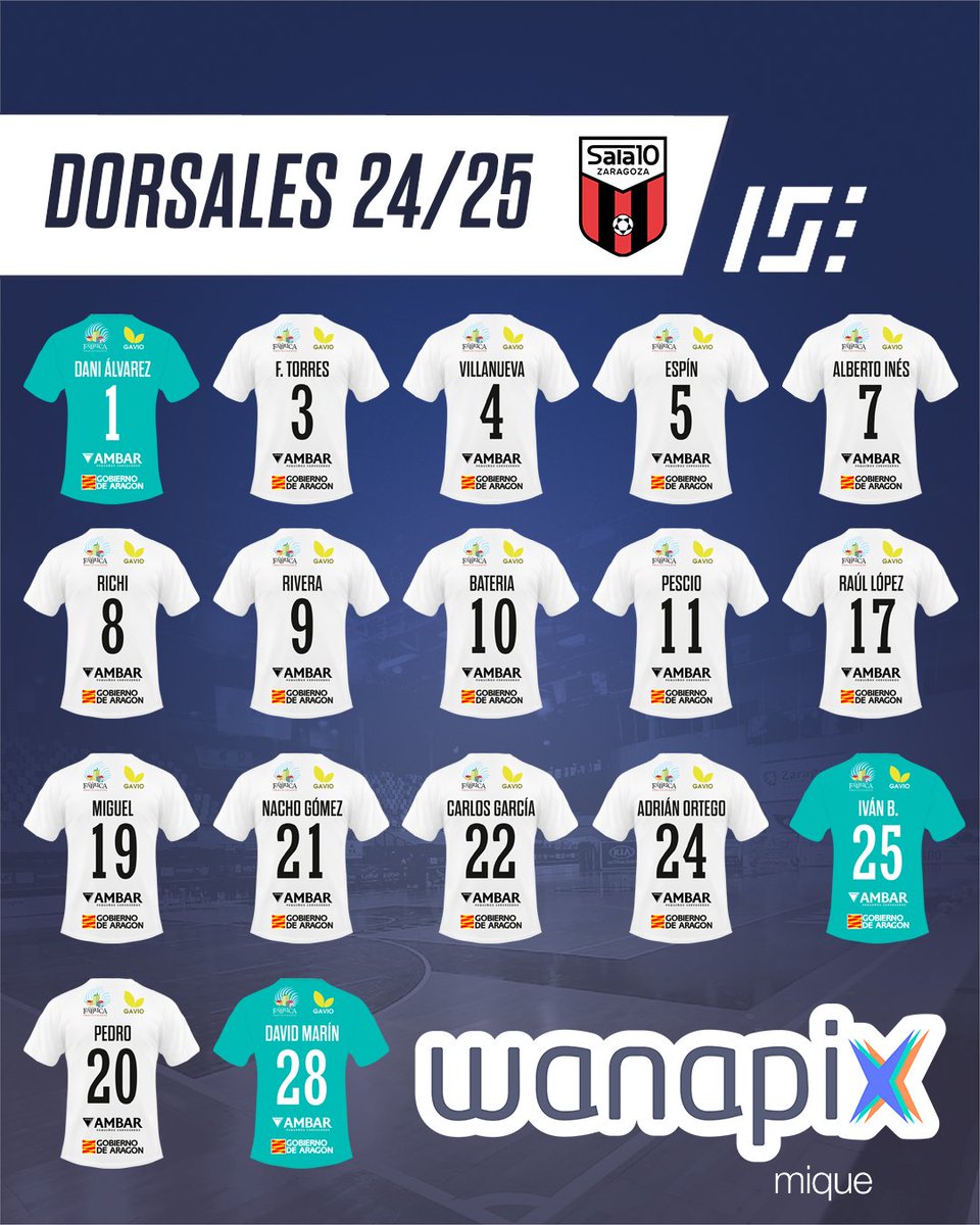 👕¡Ya tenemos los dorsales de los nuestros para la temporada 2024/25!

Vosotros, ¿Cuál elegiríais? 👀