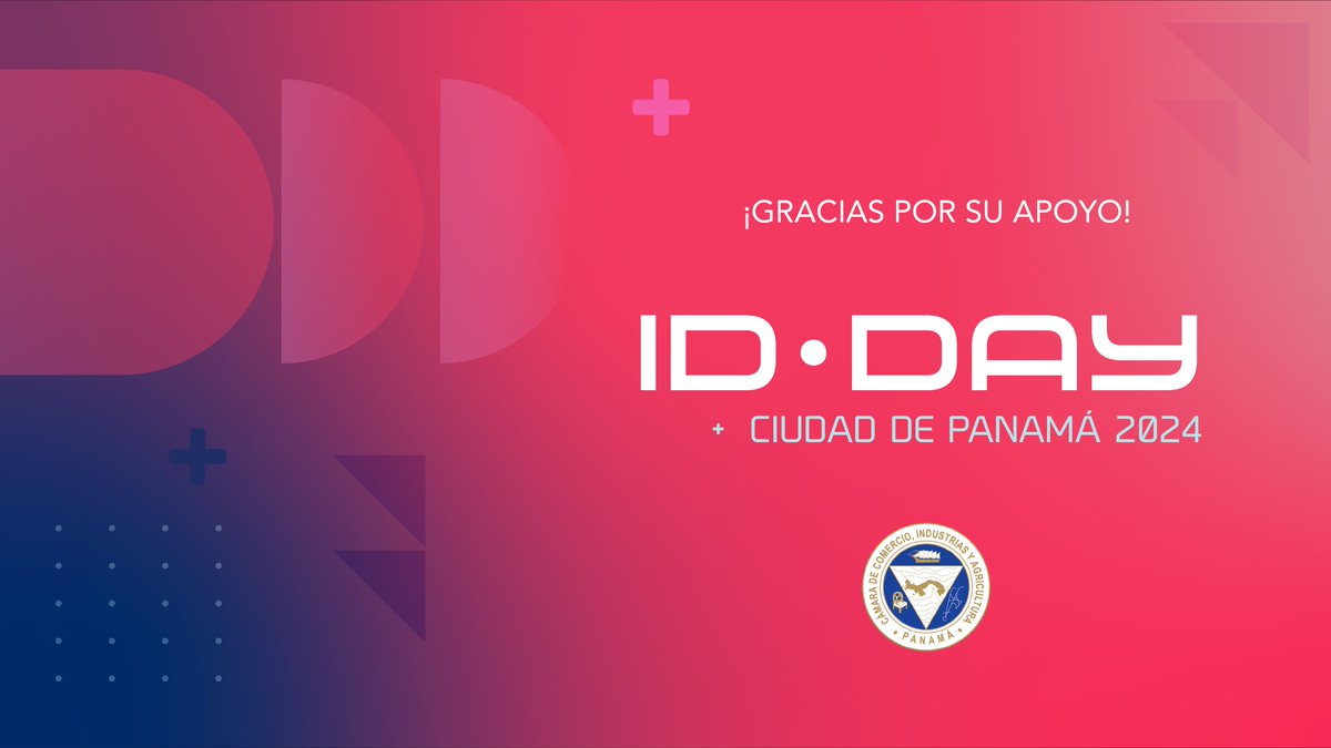 Este próximo #IDDay contaremos con el apoyo de la <a href="/CCIYAP/">Cámara de Comercio, Industrias y Agricultura</a>.✨Entidad que representa importantes grupos del sector privado panameño, ofreciendo a sus miembros una variedad de servicios, incluyendo asesoría económica,  certificaciones y formación profesional. ¡Muchas gracias!