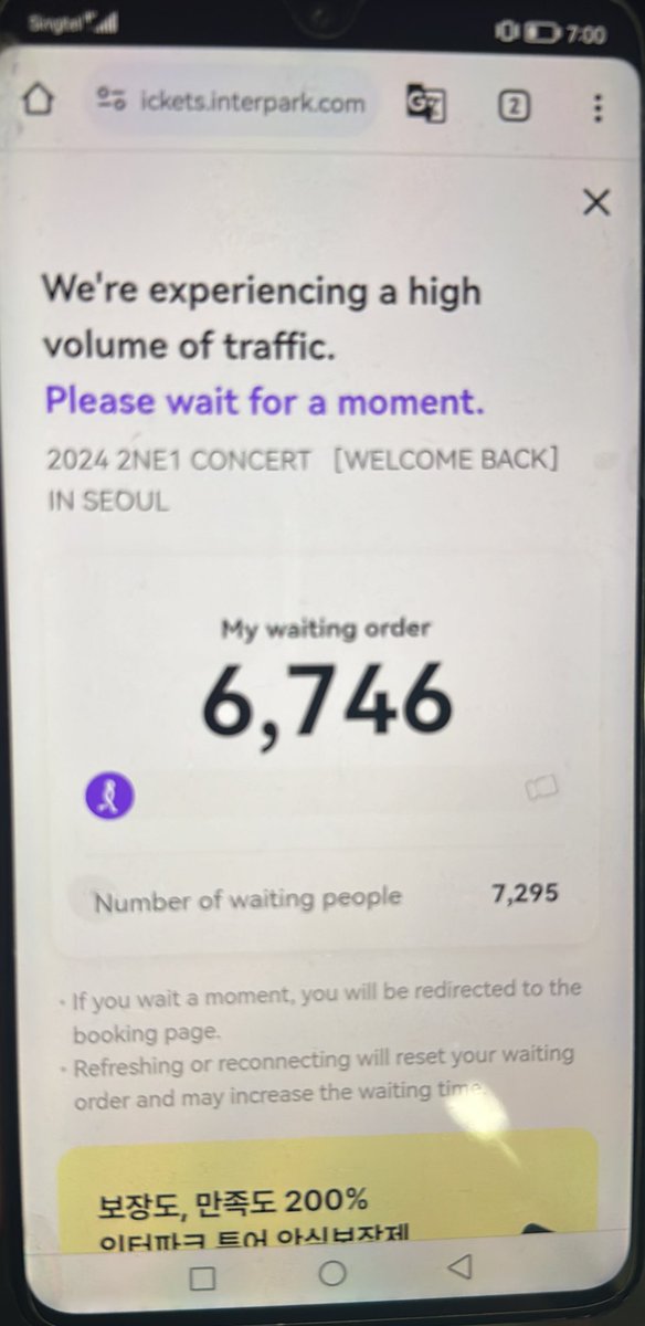 cheezy_BJ's tweet photo. Sad 😭 I was so fast already and yet it was sold out in a flash 😭

#2NE1 #WelcomeBackConcert https://t.co/zwyEZlAf1H