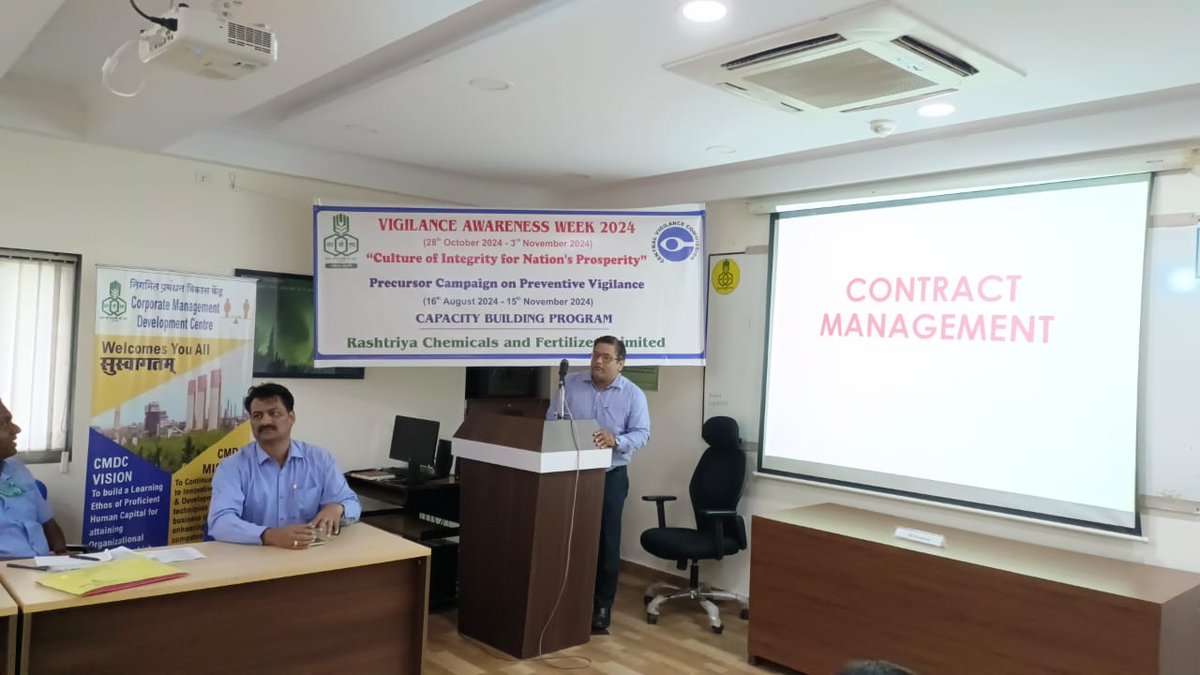 rcfkisanmanch's tweet photo. For precursor campaign-VAW-2024 #RCF Vigilance dept. conducted a session on “Integrity , Ethics and Preventive Vigilance on 19.08.2024 which was attended by newly recruited officials from finance
@CVCindia https://t.co/d6LAbQ4lme