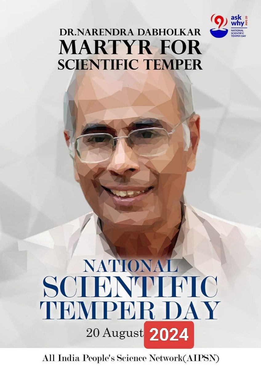 krishnamku's tweet photo. #NSTD2024
Absence of evidence is not evidence of absence. - Carl Sagan
#LongLiveDabholkar https://t.co/LchWq3Y1Kb