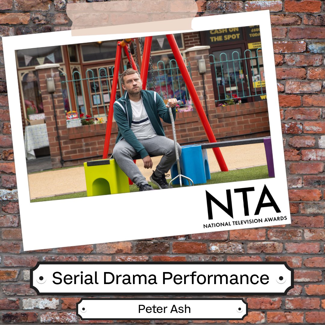 Your National Television Shortlist nominations are... 🥁

✨ Serial Drama Performance - David Neilson
✨ Serial Drama Performance - Peter Ash
✨ Serial Drama - Coronation Street

Vote all things Corrie here: nationaltvawards.com/vote