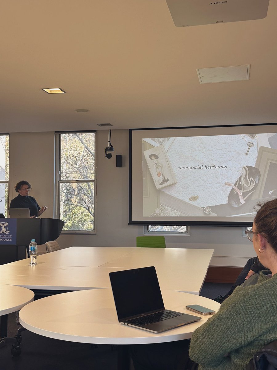 The excellent <a href="/Ash_Barnwell/">Ashley Barnwell</a> presenting some work in progress on affinities and immaterial heirlooms. Great work!