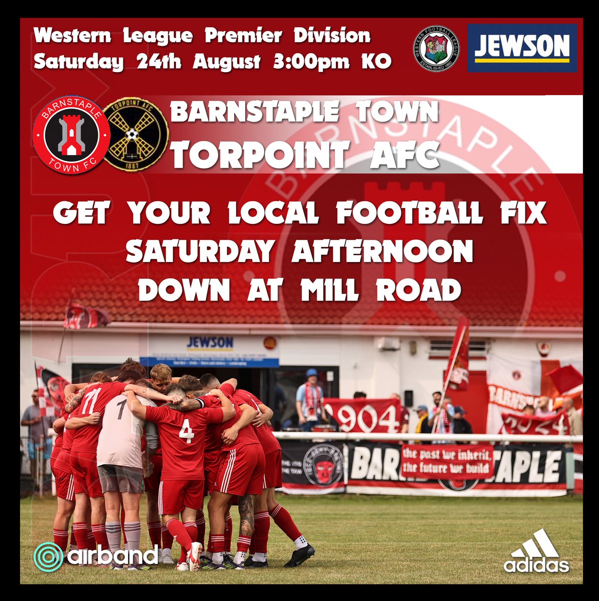 Official_BTFC's tweet image. This Saturday we return to @_WesternLeague_ action as @torpointafc visit Mill Road
Time to get behind the boys again as we go in search of 5 wins on the spin. There's something a little bit magical happening right now so time to get on board! 
Come on the Barum!