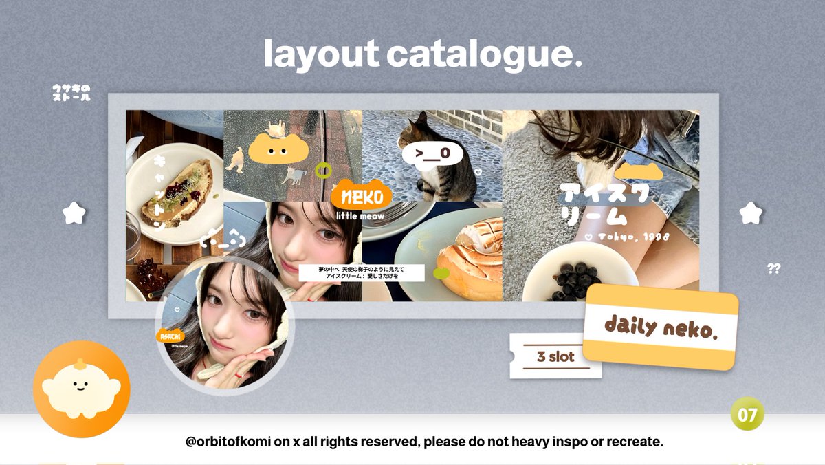 help repost, thankyou! <___0 🍥🧡

haii! today (20/08) aku ada 6 FREE LAYOUT BY REQUEST dalam rangka birthday kak @alulaluli #20thBelongstoAlula 🍰🐱

check thread untuk informasi cara jemputnya, ia! 🎏 #zonauang